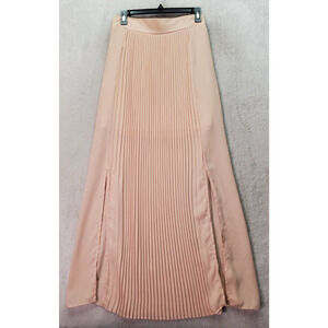 Green Envelope Skirt Women Small Blush 100% Polyester Vented Lined Elastic Waist